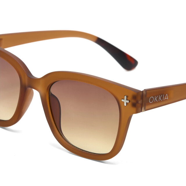 Okkia Giovanni Kahverengi Lens Unisex G&uuml;neş G&ouml;zl&uuml;ğ&uuml; Kahverengi