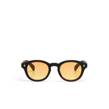 Okkia Milano Unisex G&uuml;neş G&ouml;zl&uuml;ğ&uuml;Siyah Havana / Lens : Sarı