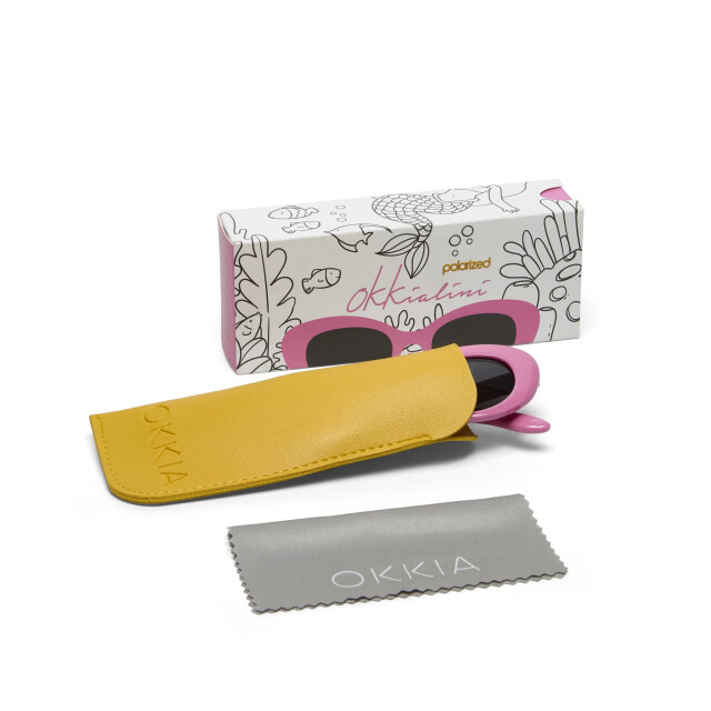 Okkialini Paris Bambina &Ccedil;ocuk G&uuml;neş G&ouml;zl&uuml;ğ&uuml; Pembe  3/5 Yaş