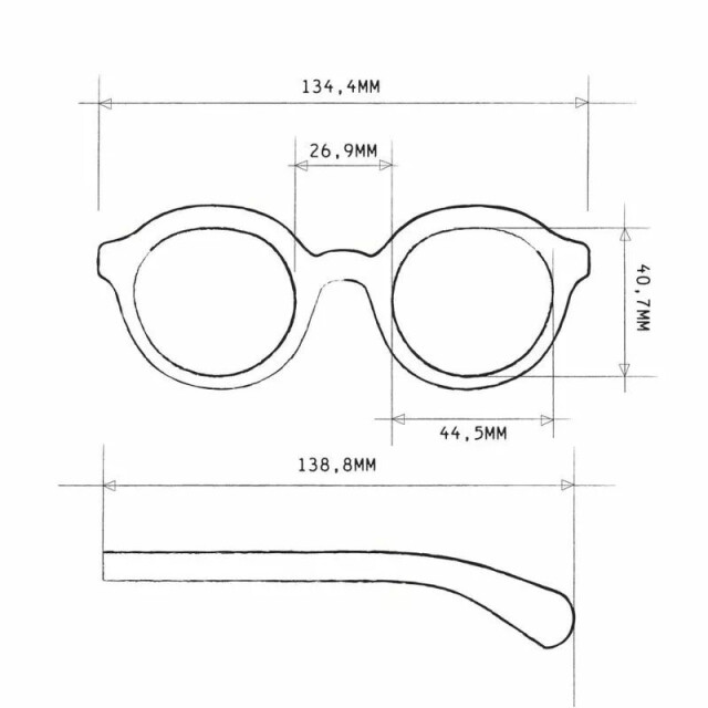 Okkia Lauro Unisex Yuvarlak Klasik Havana G&uuml;neş G&ouml;zl&uuml;ğ&uuml; Mavi Gradyan