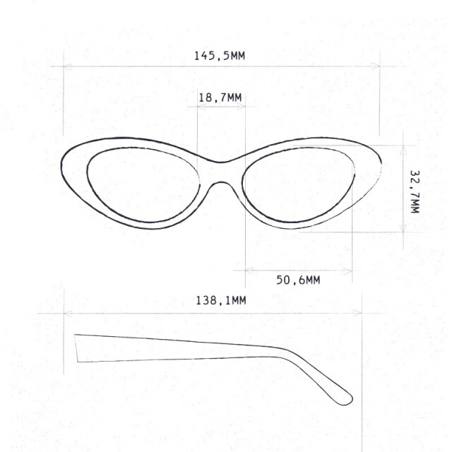 Okkia Lina Small Cat Güneş Gözlüğü Beyaz