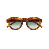 Okkia Zeno Round Unisex G&uuml;neş G&ouml;zl&uuml;ğ&uuml;Sahara Havana / Lens: Yeşil