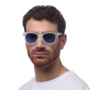 Okkia Giovanni Mavi Lens Unisex Güneş Gözlüğü Beyaz