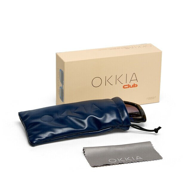 Okkia Club ISCHIA Siyah Lens Polarize G&uuml;neş G&ouml;zl&uuml;ğ&uuml; Mavi