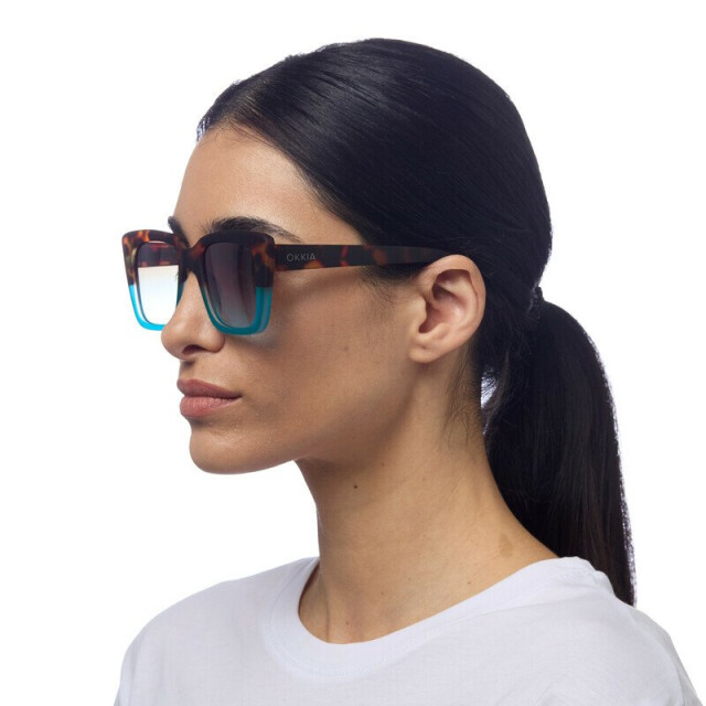 Okkia Elba Unisex G&uuml;neş G&ouml;zl&uuml;ğ&uuml;Havana Mavi