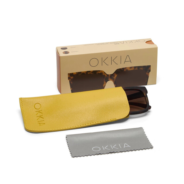 Okkia Roma Unisex Klasik Havana Güneş Gözlüğü Kahverengi Degrade
