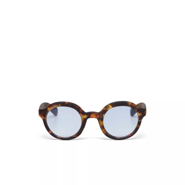 Okkia Lauro Unisex Yuvarlak Klasik Havana G&uuml;neş G&ouml;zl&uuml;ğ&uuml; Mavi Gradyan