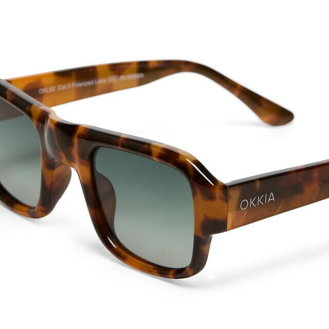 Okkia Club STROMBOLI Yeşil Lens Polarize G&uuml;neş G&ouml;zl&uuml;ğ&uuml; Klasik Havana