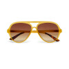 Okkia Alessio Unisex G&uuml;neş G&ouml;zl&uuml;ğ&uuml;Transparan Sarı / Lens: Kahverengi Degrade