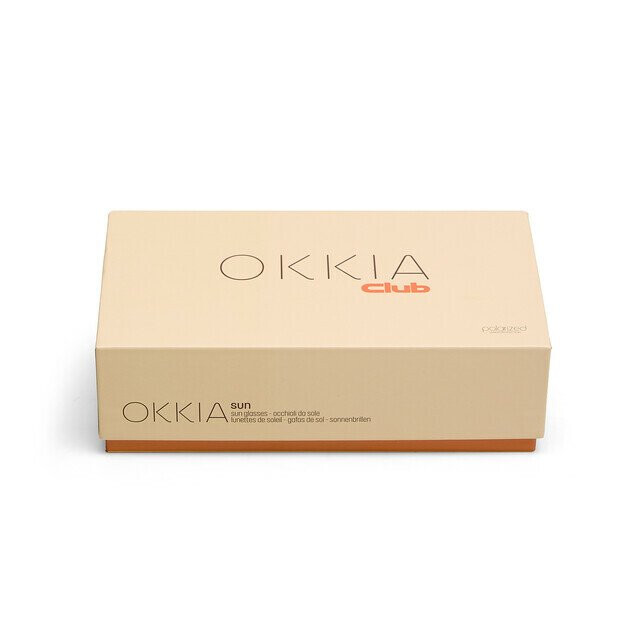 Okkia Club VULCANO Siyah Lens Polarize G&uuml;neş G&ouml;zl&uuml;ğ&uuml; Bal Rengi
