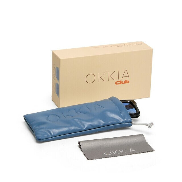 Okkia Club VULCANO Mavi Lens Polarize G&uuml;neş G&ouml;zl&uuml;ğ&uuml; Şeffaf F&uuml;me