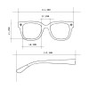 Okkia Giovanni Siyah Lens Unisex Güneş GözlüğüGri