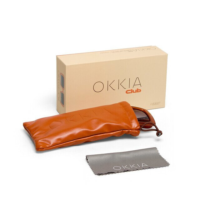 Okkia Club ISCHIA Siyah Lens Polarize G&uuml;neş G&ouml;zl&uuml;ğ&uuml; Bal Rengi