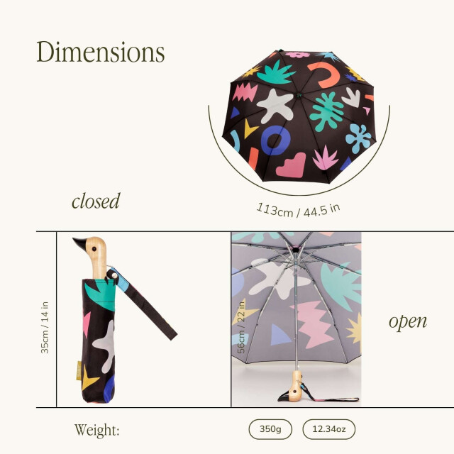 Original Duckhead Duck Kompakt Şemsiye Palma