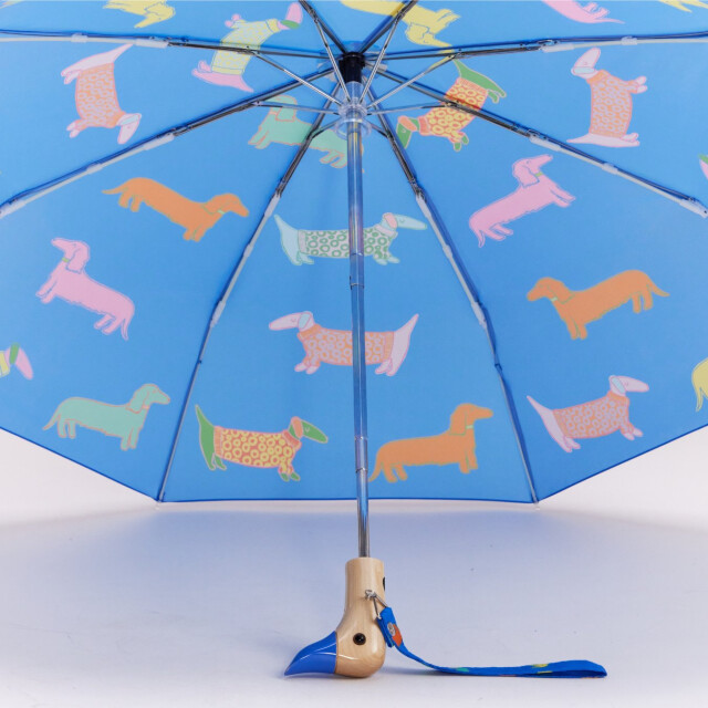 Original Duckhead Duck Kompakt Şemsiye Dogs in Blue
