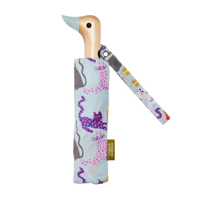 Original Duckhead Duck Kompakt Şemsiye Arty Cats Ice